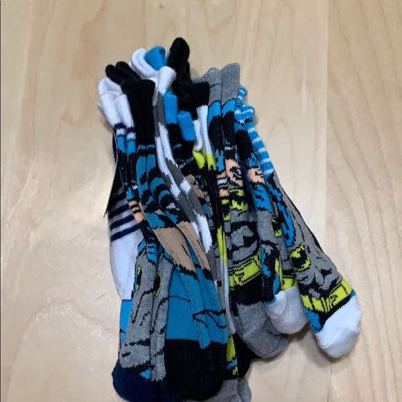 Batman boys socks 1 pack 7 pairs Large 3-9 shoe Sz - Picture 3 of 5